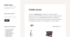 Desktop Screenshot of fiddledeals.com