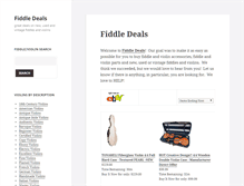 Tablet Screenshot of fiddledeals.com